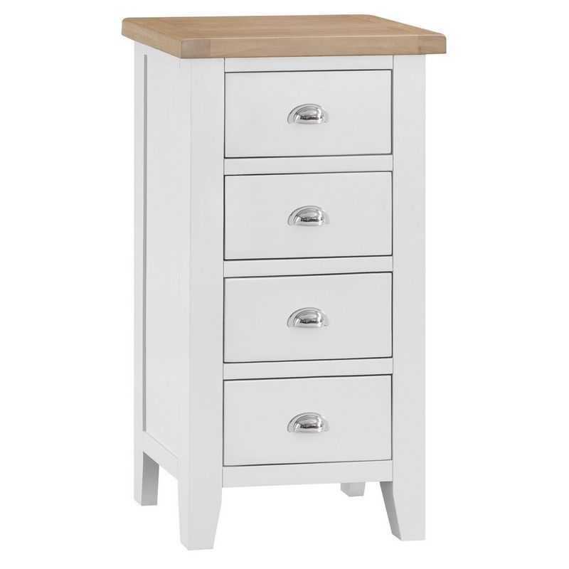 Lighthouse Chest of Drawers Oak White 4 Drawers